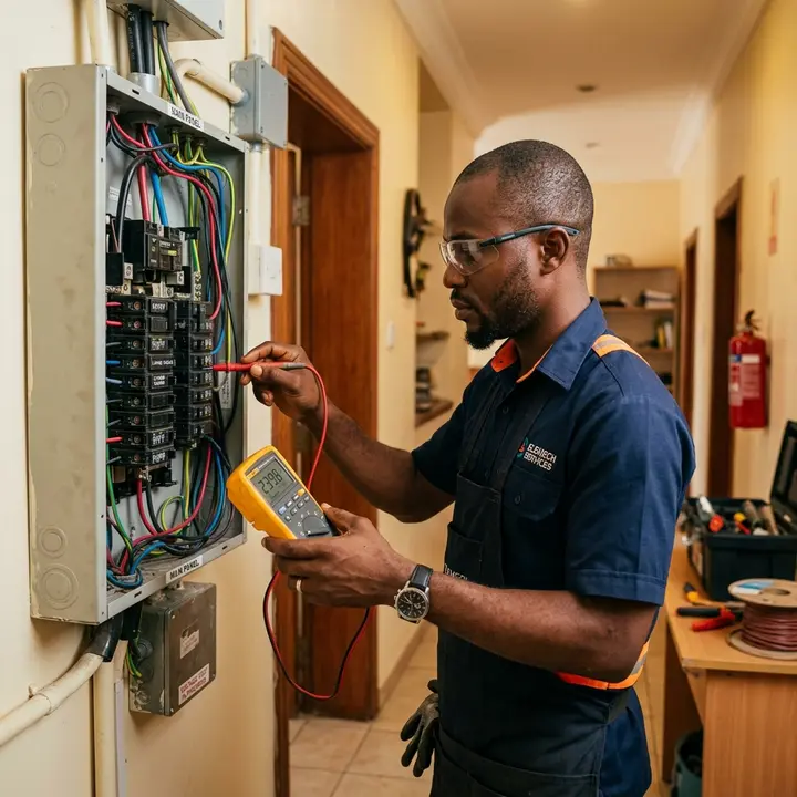 Electrician available for hire on HandLancer in Nigeria